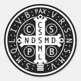 Blad van St. Benedictus Medaille Stickers