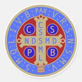 Blad van St. Benedictus Medaille Stickers