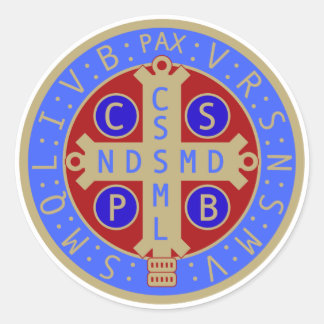 Blad van St. Benedictus Medaille Stickers