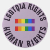 Blad van Stickers - Gelijkheid voor alle LGBTQIA (Voorkant)