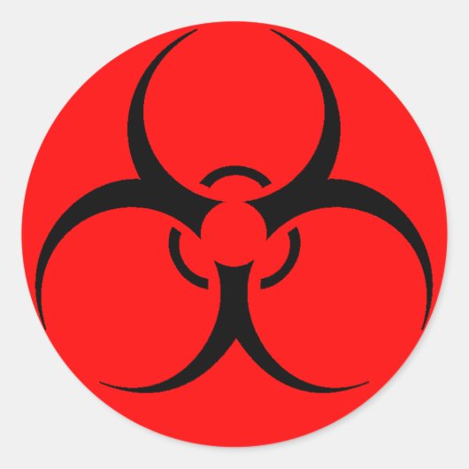 Blad van stickers voor biologisch gevaar (Voorkant)
