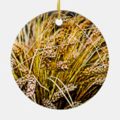 Blad van tarwe - Hartelijk dank Keramisch Ornament (Achterkant)