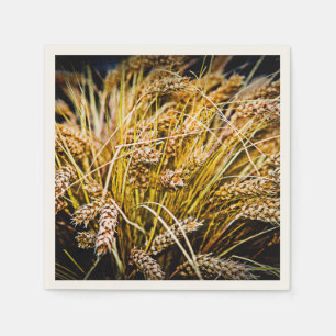 Blad van tarwe - Hartelijk dank Servetten
