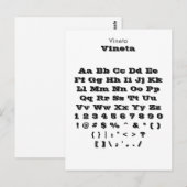 Blad van vineta - Zazzle-lettertype Briefkaart (Voorkant / Achterkant)
