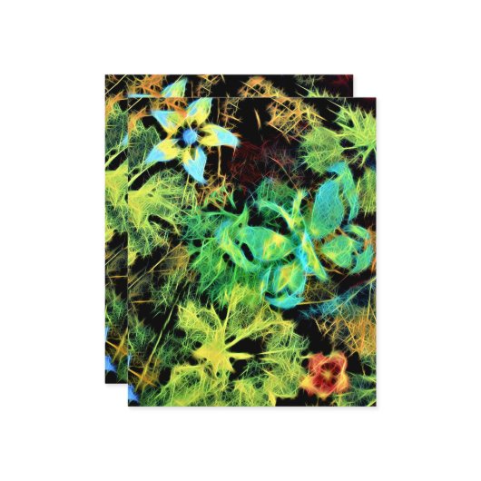 Blad van vlinder en bloemkool van rodiliuspapier (Voorkant / Achterkant in situ)