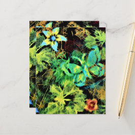 Blad van vlinder en bloemkool van rodiliuspapier