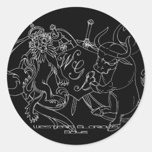 Blad van WGB-stickers #2 Ronde Sticker