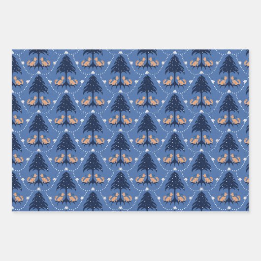 Blad van wintervlies, opgemaakt van 3 inpakpapier vel (Voorkant)