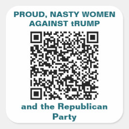 Blad van zes 3 inch StickersSticker Vierkante Sticker