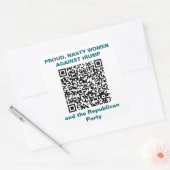 Blad van zes 3 inch StickersSticker Vierkante Sticker (Envelop)