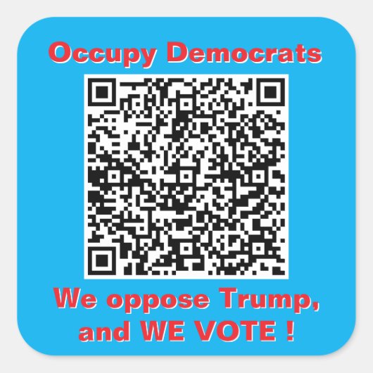 Blad van zes 3 inch vierkante stickers (Voorkant)