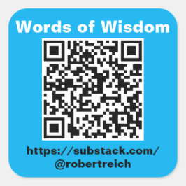 Blad van zes 3 inch, vierkante stickers. sticker