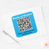 Blad van zes 3 inch, vierkante stickers. sticker (Envelop)