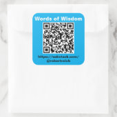 Blad van zes 3 inch, vierkante stickers. sticker (Tas)