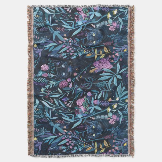 Blad van zwarte panter deken (Voorkant Verticaal)
