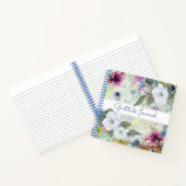 blad voor groene waterverf florage dankbaarheid notitieboek (Binnen)