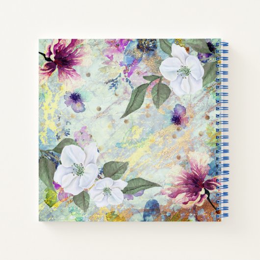  blad voor groene waterverf florage dankbaarheid notitieboek (Achterkant)