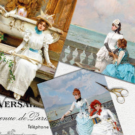  blad voor ontkoppelingspagina voor vrouwen inpakpapier vel