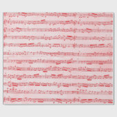  blad voor rode muziek cadeaupapier (Vlak)