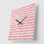  blad voor rode muziek vierkante klok (Hoek)