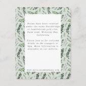 Blad waterverf gebladerte details kaart (Achterkant)