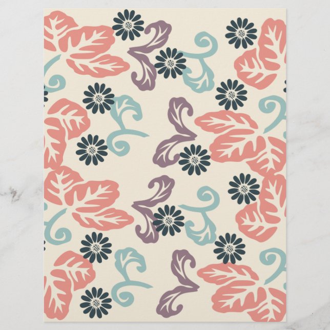 Blad & Wervel Scrapbook Papier (Voorkant)