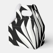Blad Zebra Stripes stijl Bedankdoosjes (Achterkant)