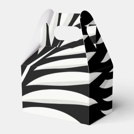 Blad Zebra Stripes stijl Bedankdoosjes (Voorkant Zijde)