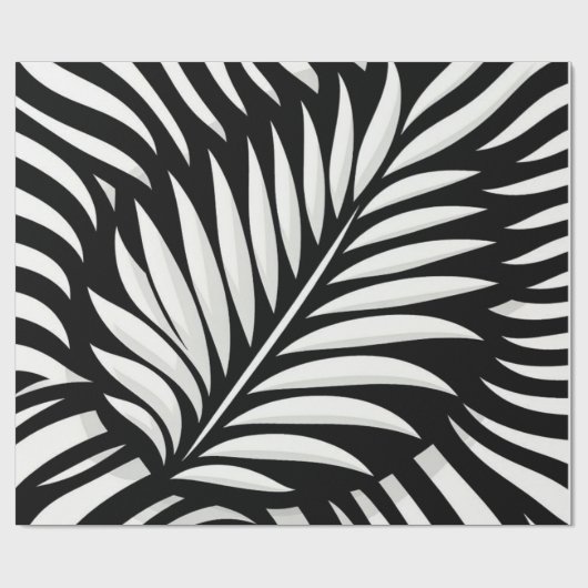 Blad Zebra Stripes stijl Cadeaupapier (Vlak)