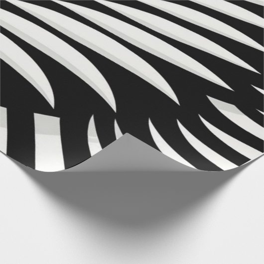 Blad Zebra Stripes stijl Cadeaupapier (Hoek)