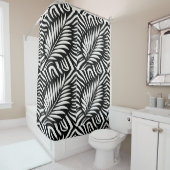 Blad Zebra Stripes stijl Douchegordijn (In situ)