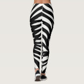 Blad Zebra Stripes stijl Leggings (Achterkant)