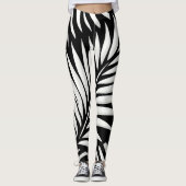 Blad Zebra Stripes stijl Leggings (Voorkant)