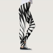 Blad Zebra Stripes stijl Leggings (Rechts)