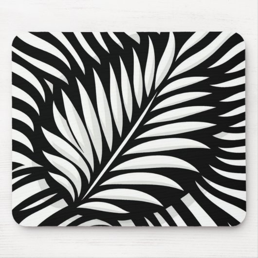 Blad Zebra Stripes stijl Muismat (Voorkant)