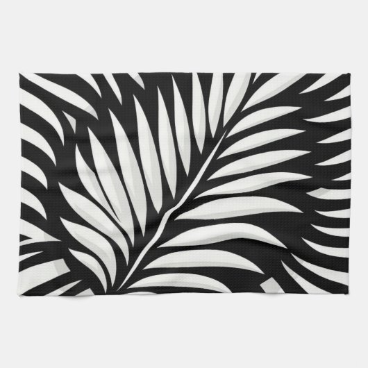 Blad Zebra Stripes stijl Theedoek (Horizontaal)
