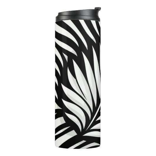 Blad Zebra Stripes stijl Thermosbeker (Gedraaid links)