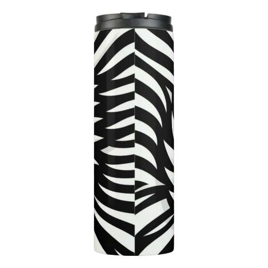 Blad Zebra Stripes stijl Thermosbeker (Achterkant)