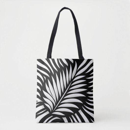 Blad Zebra Stripes stijl Tote Bag (Voorkant)