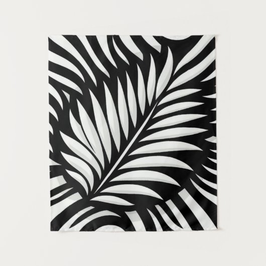 Blad Zebra Stripes stijl Wandkleed (Voorkant)