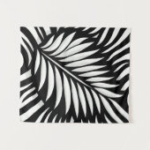 Blad Zebra Stripes stijl Wandkleed (Voorkant (horizontaal))