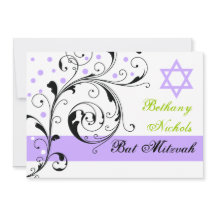 Blad zwart, wit, paarse & Davidster