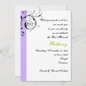 Blad zwart, wit, paarse & Davidster Kaart (Achterkant)