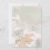 Bladachtige waterverf kaart (Achterkant)