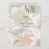 Bladachtige waterverf kaart (Voorkant / Achterkant)