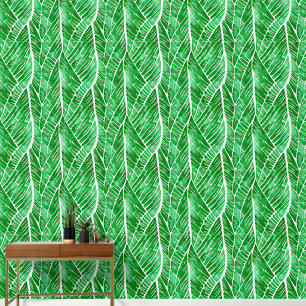 Bladader gevarieerde bos abstracte waterverf behang