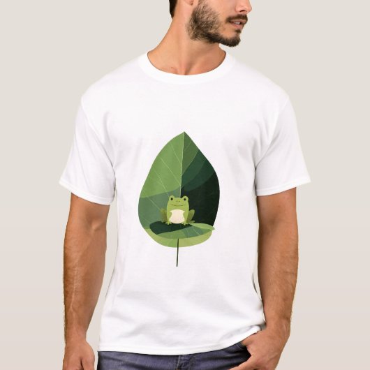 Bladbeschermende kikker t-shirt (Voorkant)
