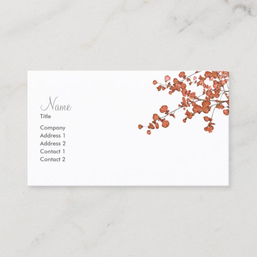 Bladblaadjes ~ Visitekaartjes (Voorkant)