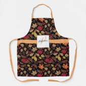 Bladblad met familienaam schort (Voorkant)