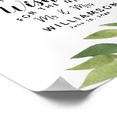 bladbladblad Onderteken een Cork party/bruiloft Poster (Hoek)